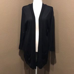 Merona black 3/4 sleeve cardigan XXL